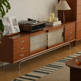 Boxwood Beech TV Stand with Glass Doors – Elegant Storage Solution fpmxm-2785