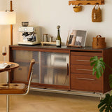 Sleek Boxwood & Glass Cabinet with Marble Top for Modern Interiors fpmxm-2787