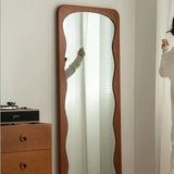 Elegant Boxwood Glass Mirror with Curved Modern Design – Enhance Your Space fpmxm-2788