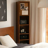 Modern Elegant Standing Mirror with Cherry Wood & Tempered Glass Finish fpmxm-2789