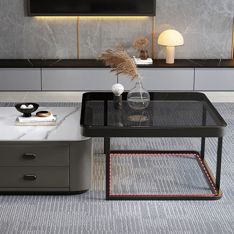 Modern 2-Pieces Square Coffee Table – Perfect for Your LIvingroom frg-500