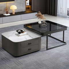 Modern 2-Pieces Square Coffee Table – Perfect for Your LIvingroom frg-500