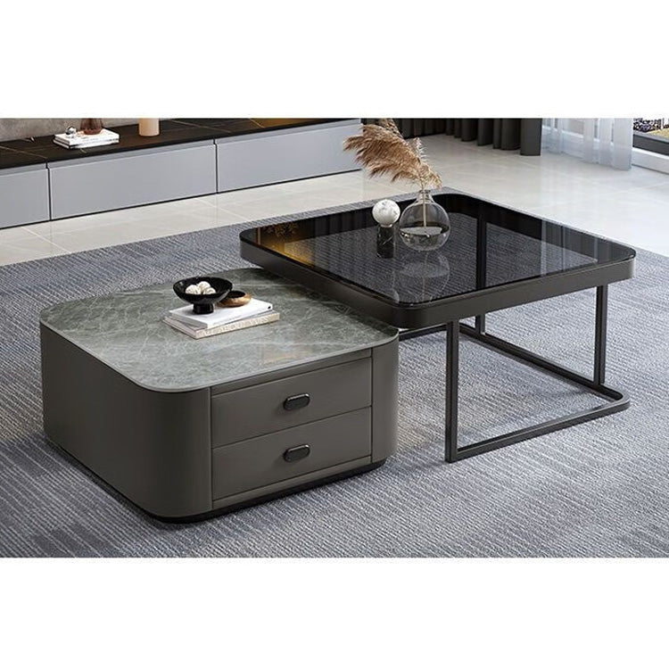 Modern 2-Pieces Square Coffee Table – Perfect for Your LIvingroom frg-500