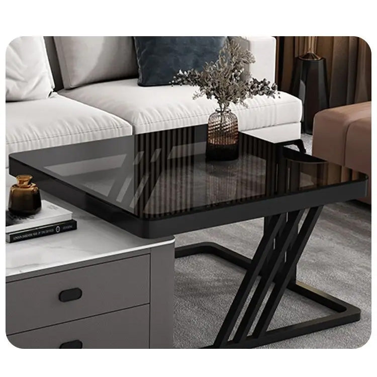 2-pieces Square Coffee Table with Storage - Modern Design for your LIvingroom frg-505