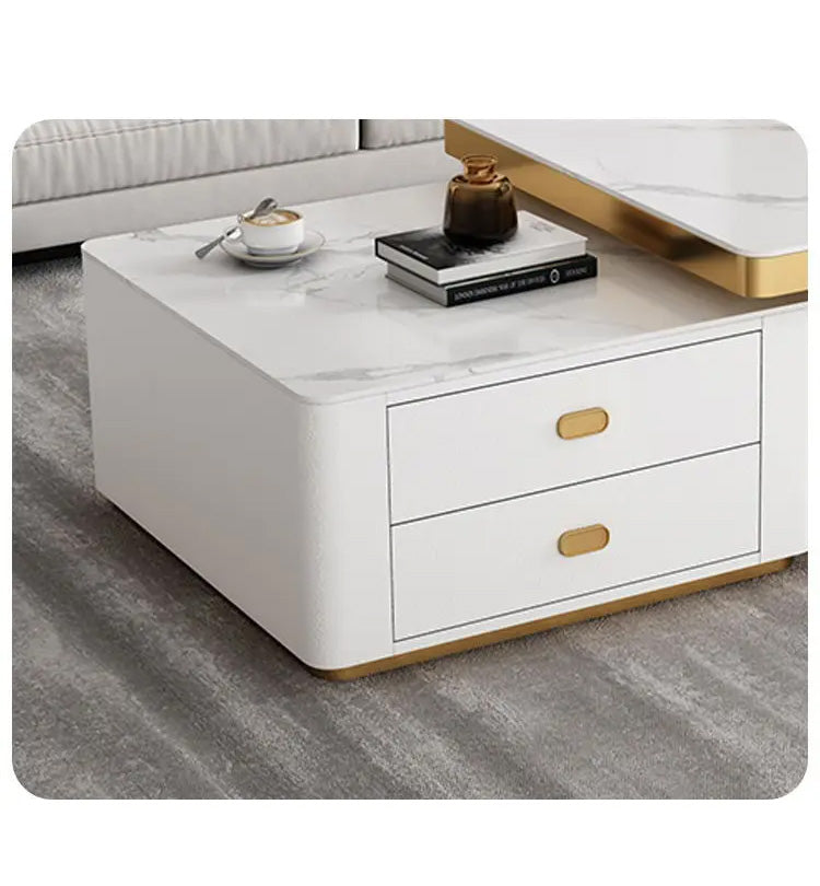 2-pieces Square Coffee Table with Storage - Modern Design for your LIvingroom frg-505