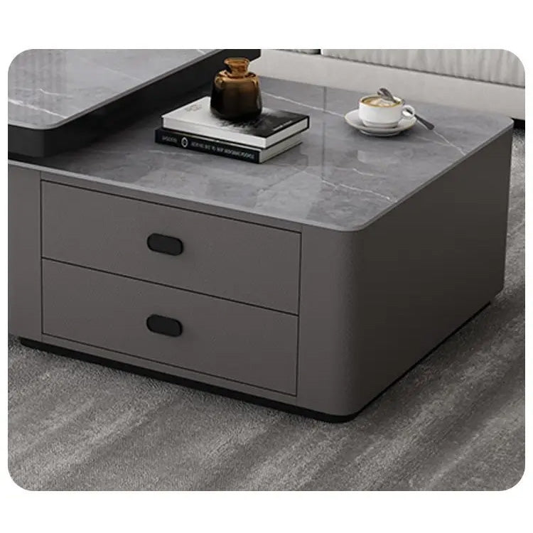 2-pieces Square Coffee Table with Storage - Modern Design for your LIvingroom frg-505