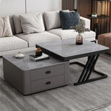 2-pieces Square Coffee Table with Storage - Modern Design for your LIvingroom frg-505