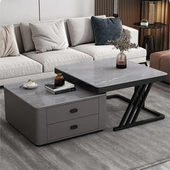 2-pieces Square Coffee Table with Storage - Modern Design for your LIvingroom frg-505