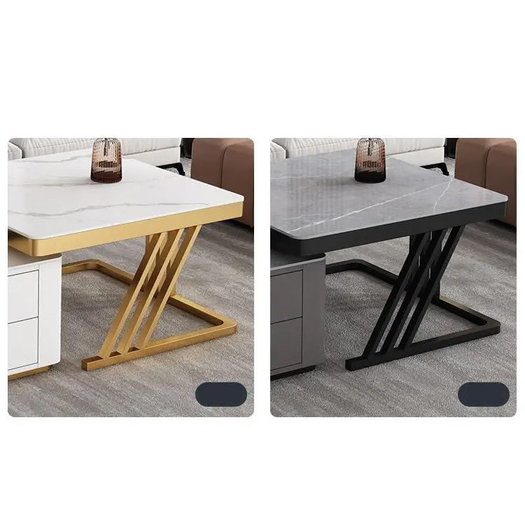 2-pieces Square Coffee Table with Storage - Modern Design for your LIvingroom frg-505