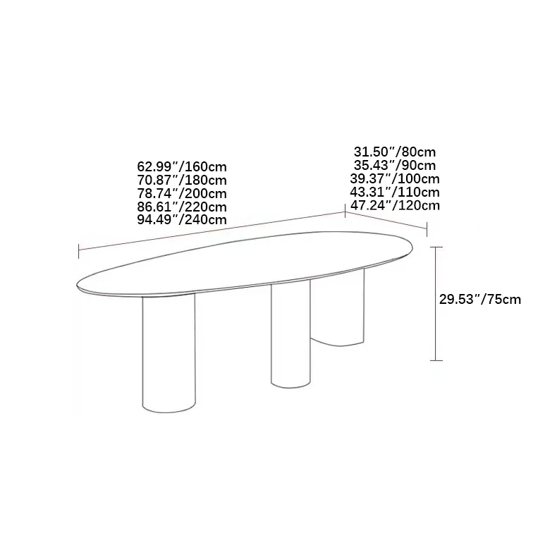 Luxurious Sintered Stone Dining Table with Faux Leather Finish - Modern Elegance for Your Home fsdb-2250