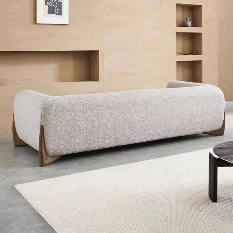 Stylish Solid Ash Wood Sofa - Modern Elegance for Your Living Room fsdb-2253