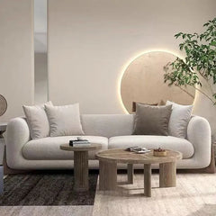 Stylish Solid Ash Wood Sofa - Modern Elegance for Your Living Room fsdb-2253