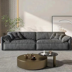 Luxurious Solid Wood Sofa - Down Stuffed Cotton Comfort for Elegant Living fsdb-2254