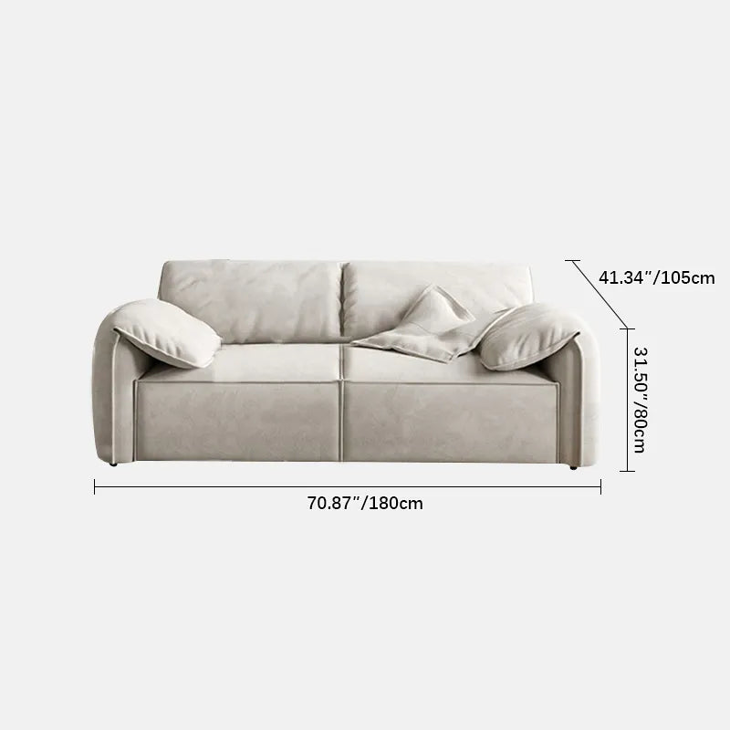 Luxurious Solid Wood Sofa - Down Stuffed Cotton Comfort for Elegant Living fsdb-2254