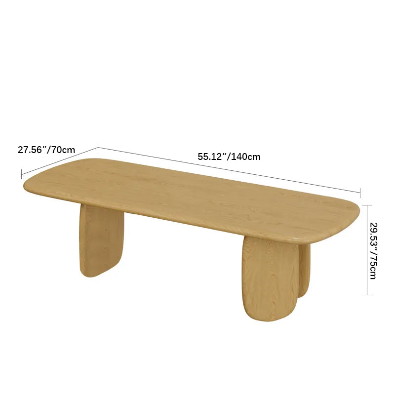 Stylish Pine Wood Rattan Dining Table – Perfect for Modern Interiors fsdb-2257