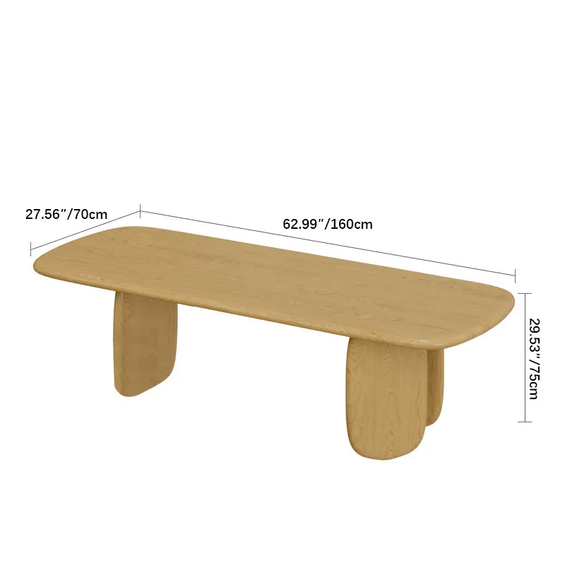 Stylish Pine Wood Rattan Dining Table – Perfect for Modern Interiors fsdb-2257