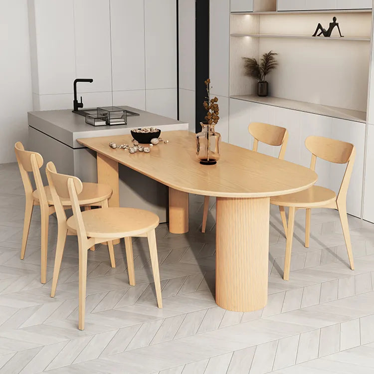 Modern Ash Wood Dining Table for Elegant Interiors fsdb-2259