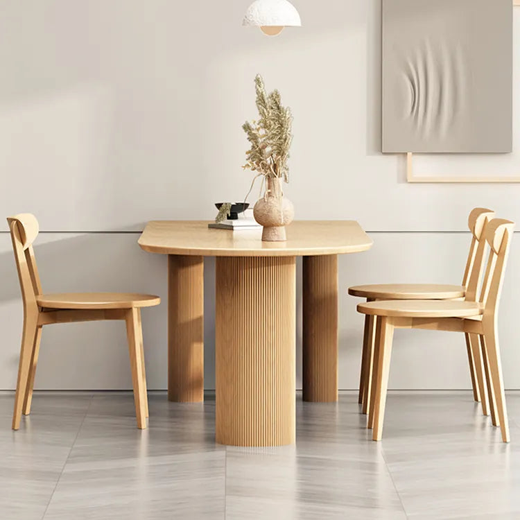 Modern Ash Wood Dining Table for Elegant Interiors fsdb-2259