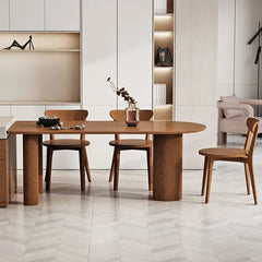 Modern Ash Wood Dining Table for Elegant Interiors fsdb-2259