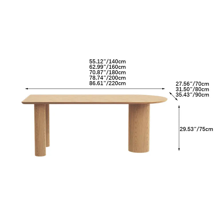 Modern Ash Wood Dining Table for Elegant Interiors fsdb-2259