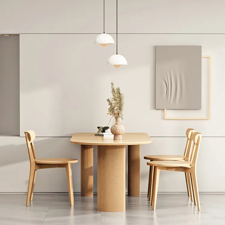 Modern Ash Wood Dining Table for Elegant Interiors fsdb-2259