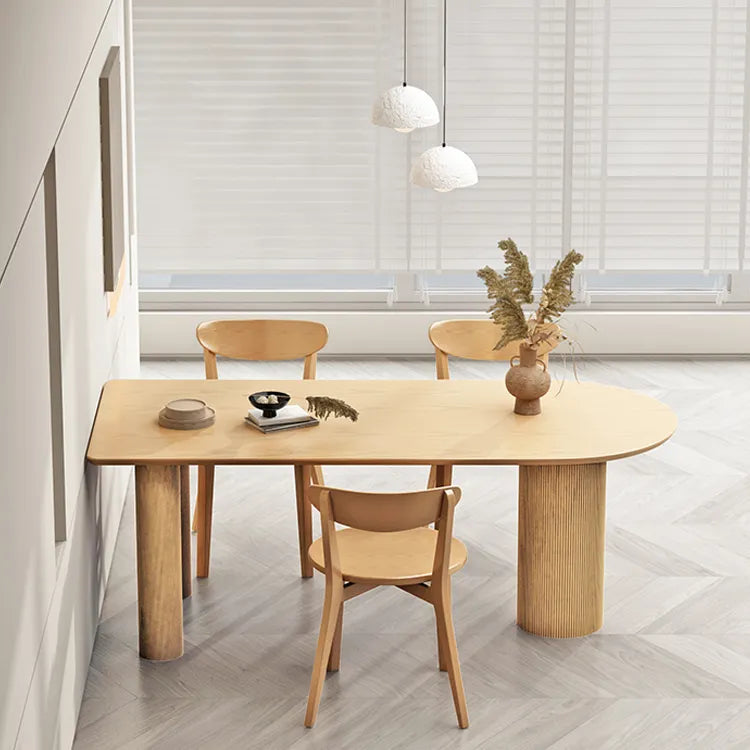 Modern Ash Wood Dining Table for Elegant Interiors fsdb-2259