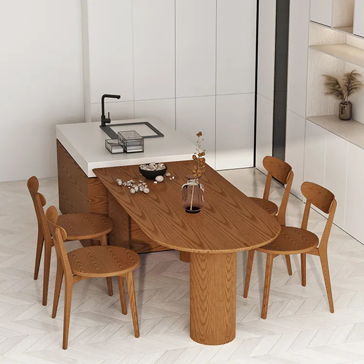 Modern Ash Wood Dining Table for Elegant Interiors fsdb-2259