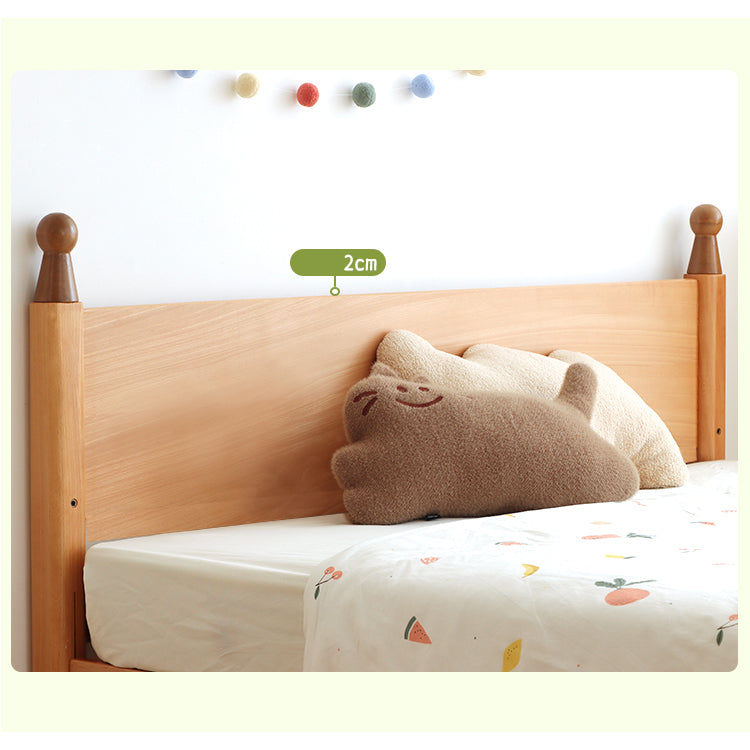 Premium Natural Beech and Pine Wood Bed - Stylish & Durable Design fslmz-1082