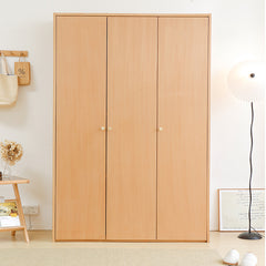 Stylish Natural Beech Wood Wardrobe – Modern and Durable Storage Solution fslmz-1083