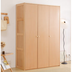 Stylish Natural Beech Wood Wardrobe – Modern and Durable Storage Solution fslmz-1083