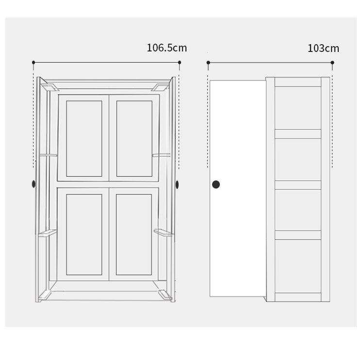 Stylish Natural Beech Wood Wardrobe – Modern and Durable Storage Solution fslmz-1083