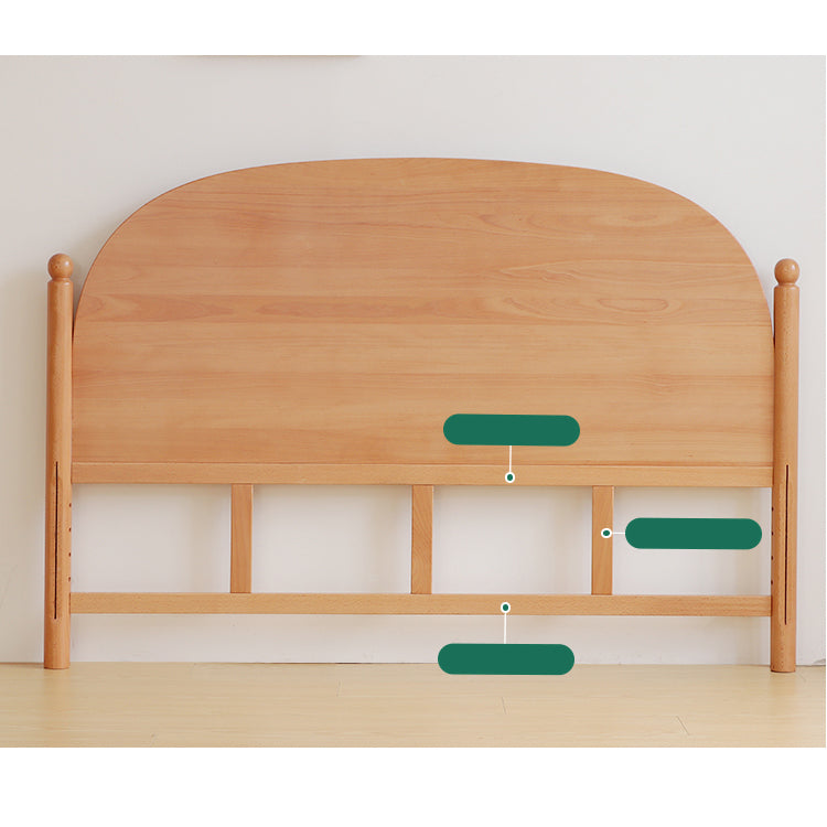 Elegant Bed Frame in Natural Beech and Pine Wood - Durable and Stylish fslmz-1084