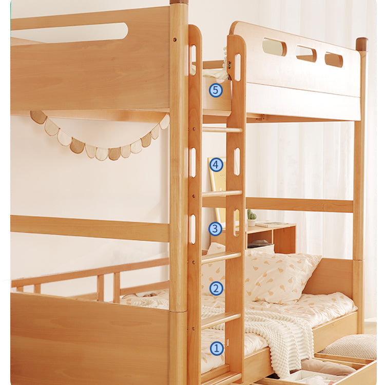 Modern Wooden Bunk Bed for Kids - Durable & Stylish Design for Your Home fslmz-1085