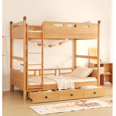 Modern Wooden Bunk Bed for Kids - Durable & Stylish Design for Your Home fslmz-1085