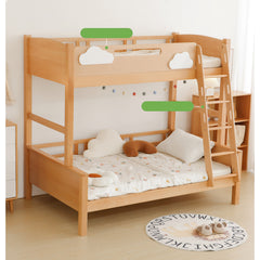 Modern Beech Wood Bunk Bed for kids - Functional Design with Drawers for Storage fslmz-1086