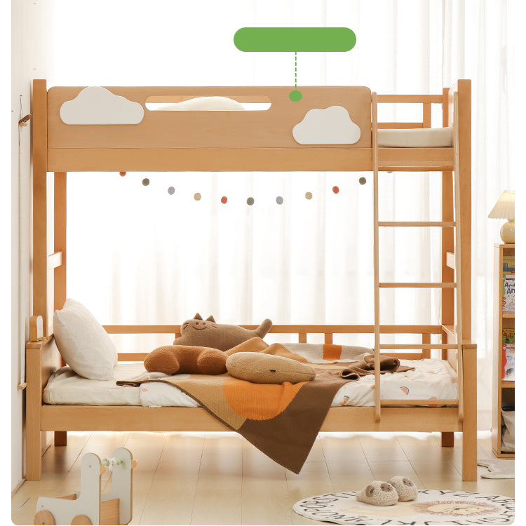 Modern Beech Wood Bunk Bed for kids - Functional Design with Drawers for Storage fslmz-1086