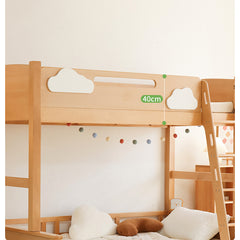 Modern Beech Wood Bunk Bed for kids - Functional Design with Drawers for Storage fslmz-1086