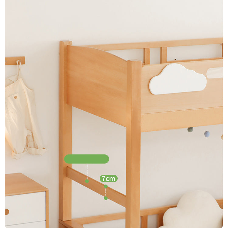 Modern Beech Wood Bunk Bed for kids - Functional Design with Drawers for Storage fslmz-1086