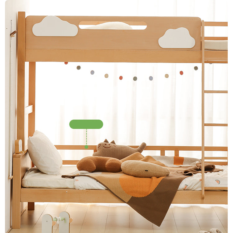 Modern Beech Wood Bunk Bed for kids - Functional Design with Drawers for Storage fslmz-1086