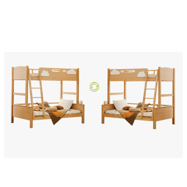 Modern Beech Wood Bunk Bed for kids - Functional Design with Drawers for Storage fslmz-1086