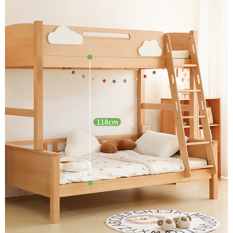 Modern Beech Wood Bunk Bed for kids - Functional Design with Drawers for Storage fslmz-1086