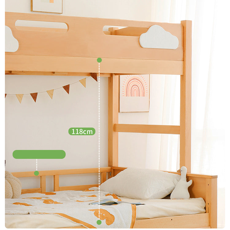 Modern Wooden Bunk Bed for Kids Functional Design with Drawers for Storage fslmz-1088