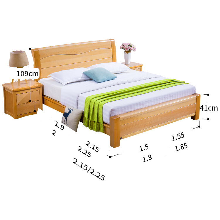 Stunning Natural Wood Beds - Beech, Rubberwood, Cedar, & Pine Options! fslmz-1105