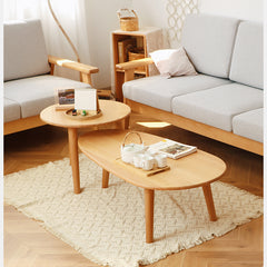 2-Pieces Exquisite Beech Wood Coffee Table - Perfect for LIvingroom fslmz-1121