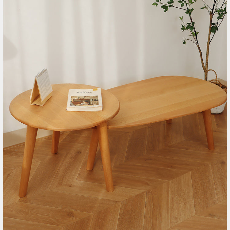 2-Pieces Exquisite Beech Wood Coffee Table - Perfect for LIvingroom fslmz-1121