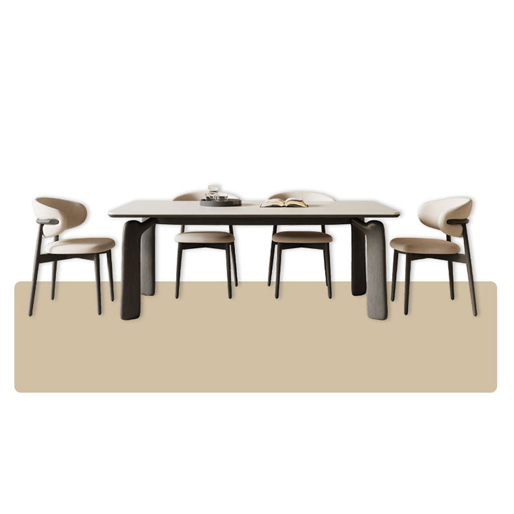 Modern Ash Wood Dining Chair with PU Leather Finish & Soft Foam Filling for Dining Room fsm-966