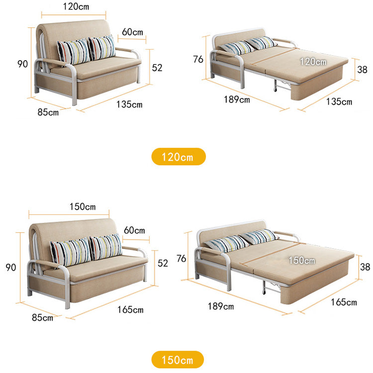 Minimalistic Cotton Linen Sofa Bed - Stylish & Durable Futon for Living Room fsq-1418