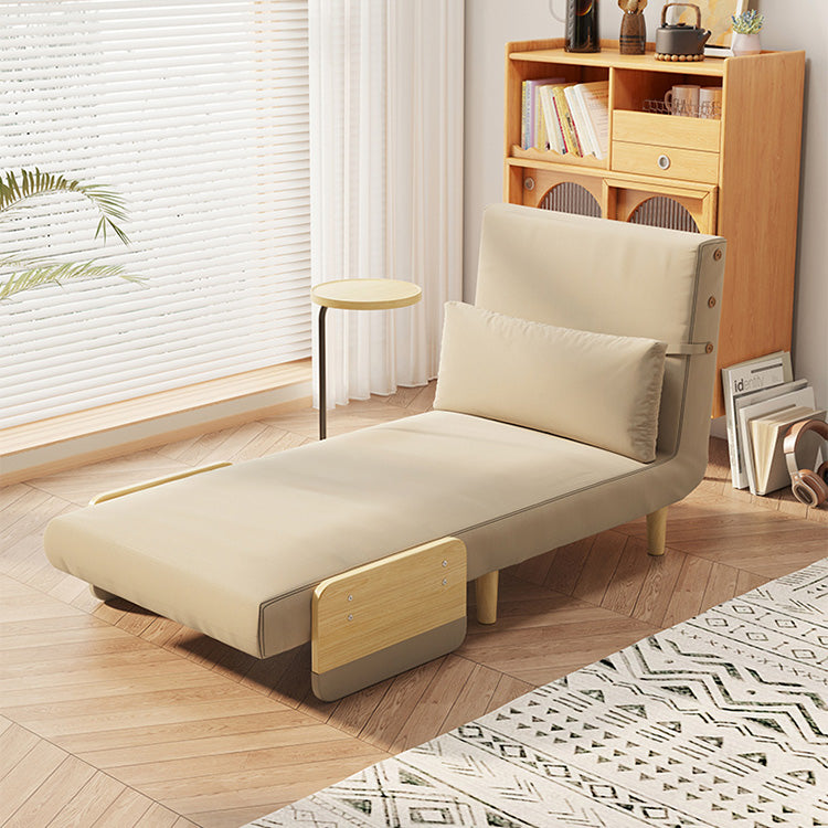 Modern Sofa Bed with Laminated Wood Frame & Cotton-Linen Upholstery - Japandi Futon for All Your Room fsq-1420