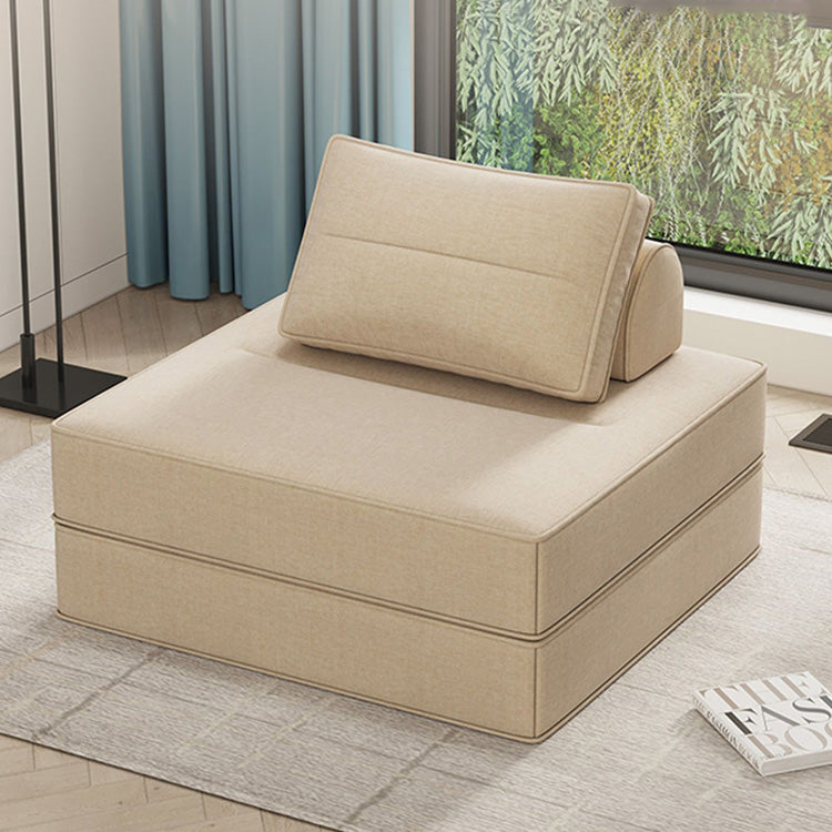 Minimalistic Sectional Sofa Bed with Foam Filling Cushions & Cotton-Linen Upholstery for LIvingroom fsq-1421