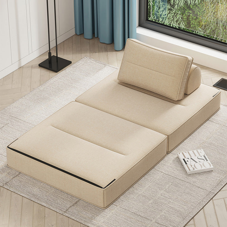 Minimalistic Sectional Sofa Bed with Foam Filling Cushions & Cotton-Linen Upholstery for LIvingroom fsq-1421